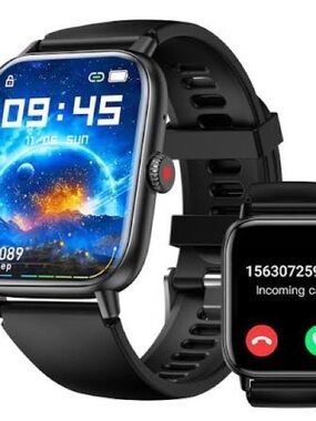 Black Smartwatch with HD Touch Screen - Brand